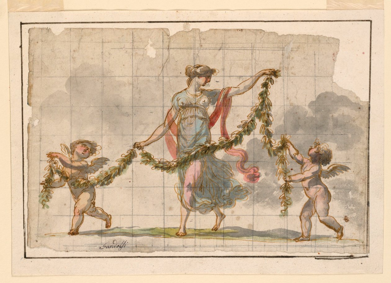 Wall Painting, ca. 1820 by Mauro Gandolfi