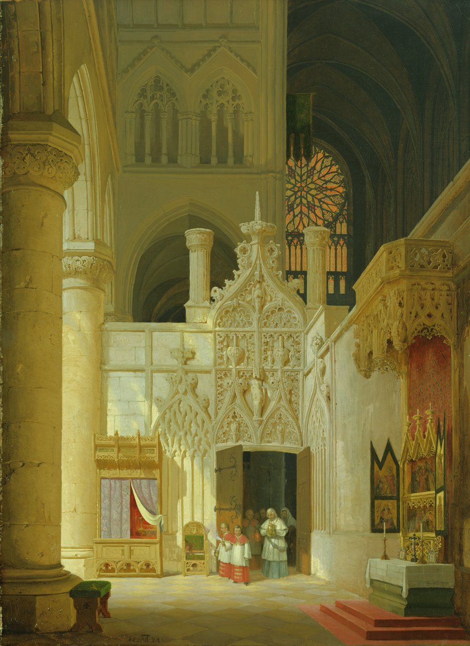 Gothic Church, 1831 by Max Emanuel Ainmiller