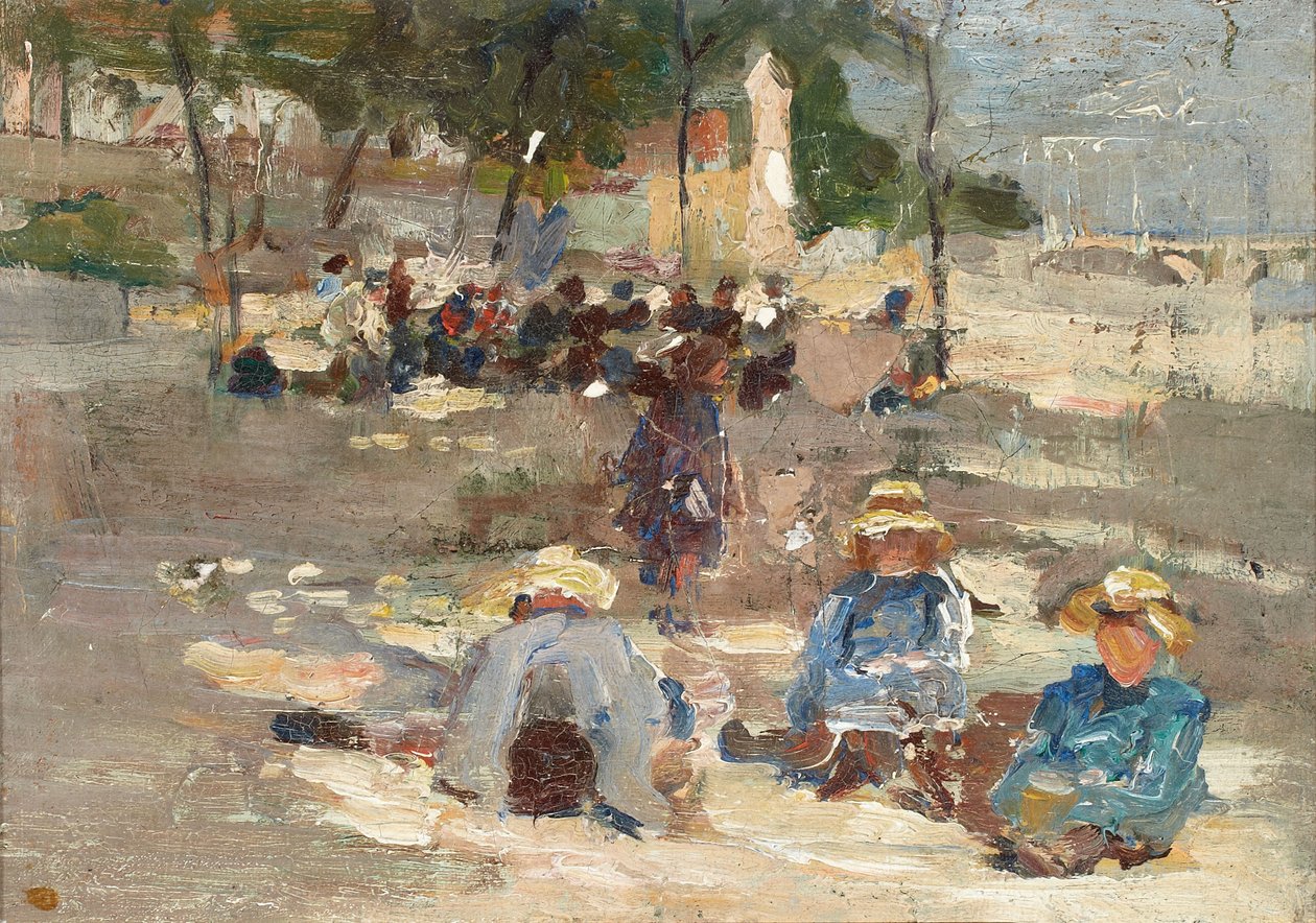 Picnic in the Park by Max Liebermann