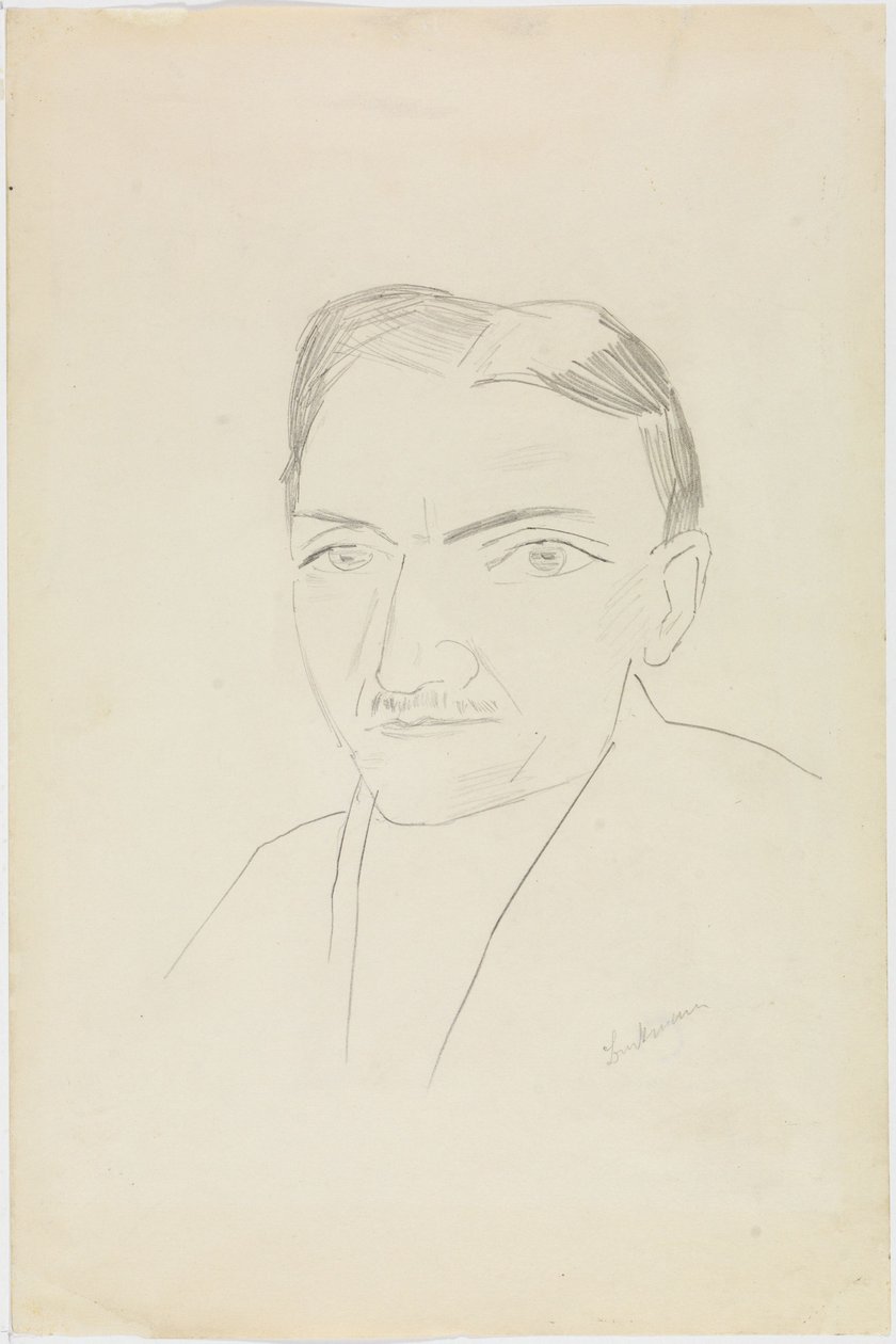 Portrait of Fritz Wichert by Max Beckmann
