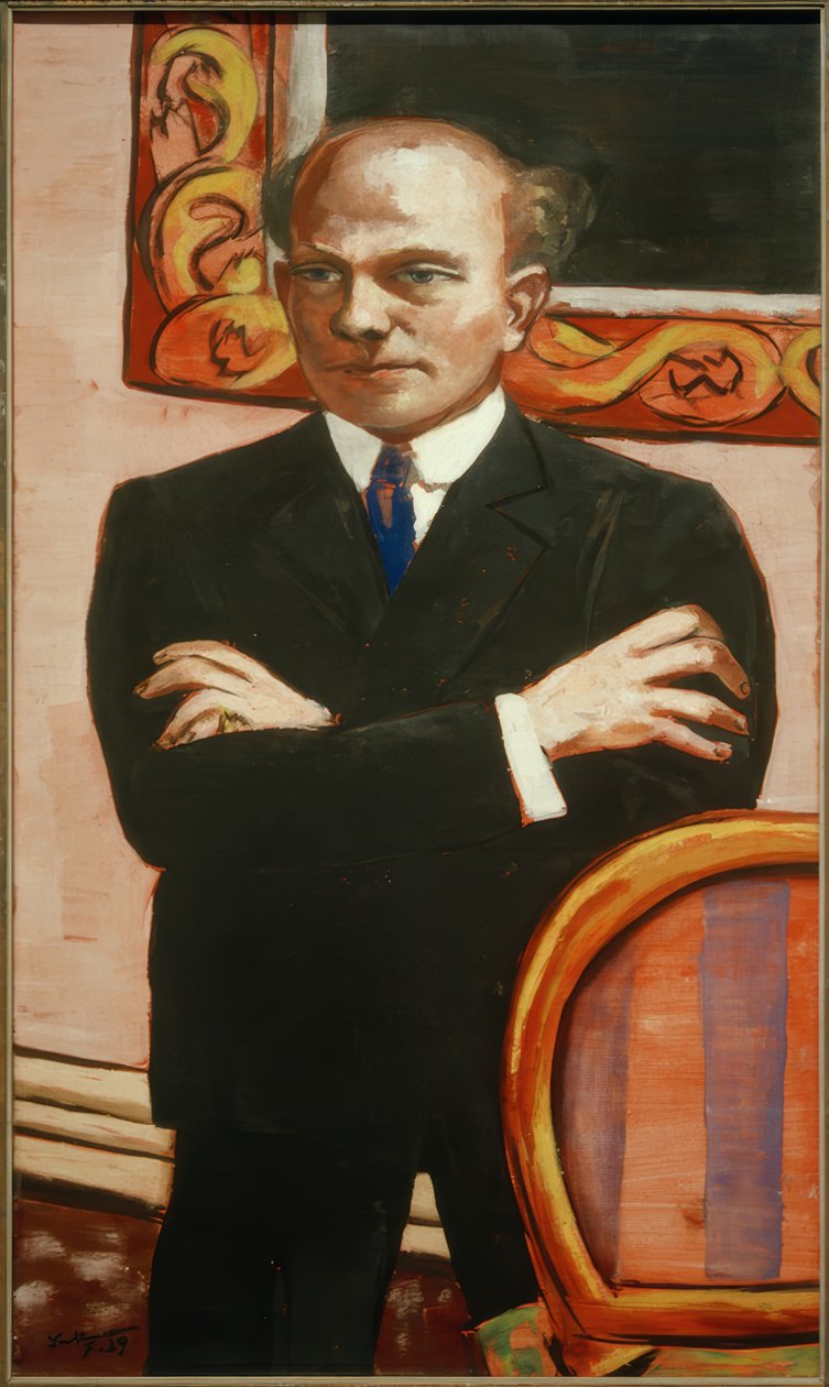 Portrait of Gottlieb Friedrich Reber by Max Beckmann