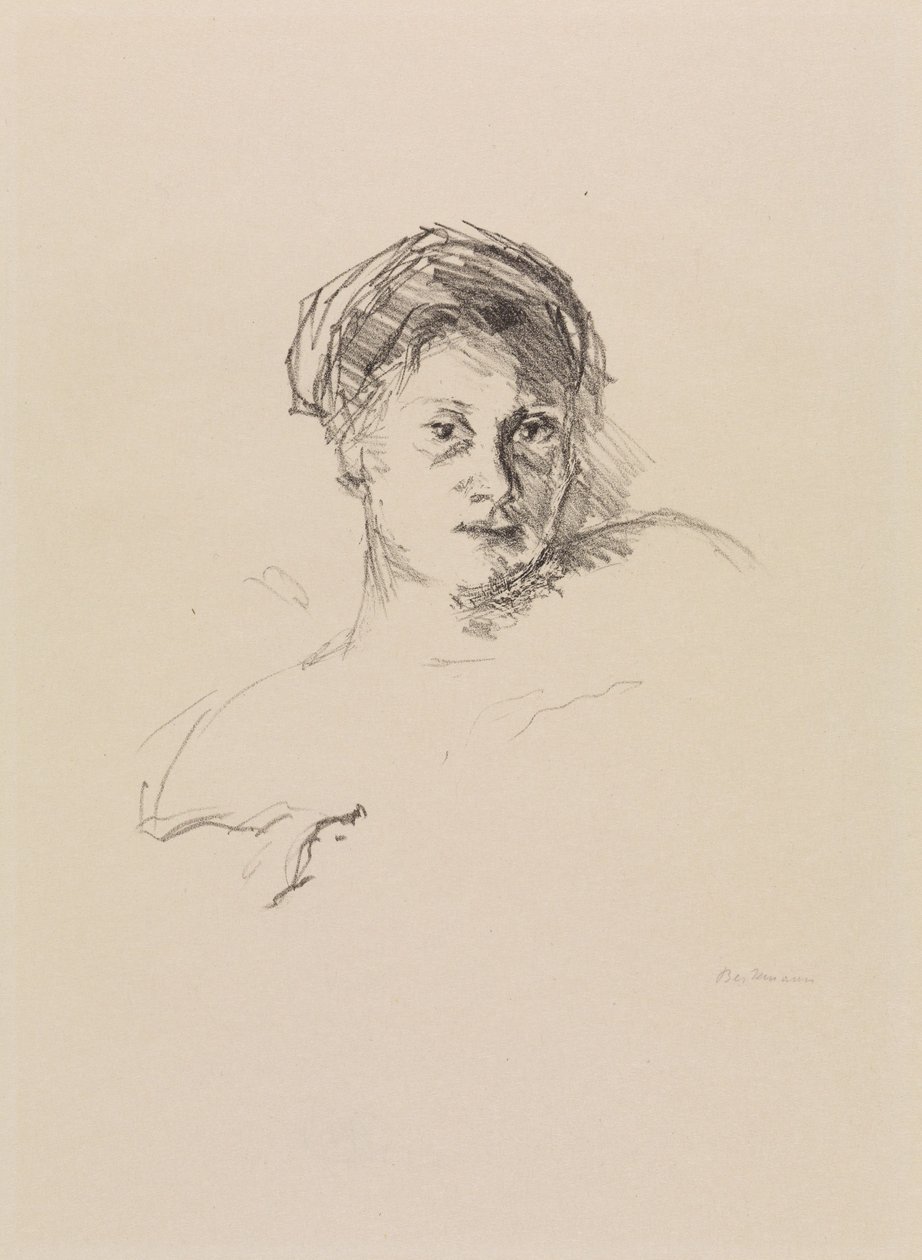 Portrait of Minna Beckmann-Tube by Max Beckmann