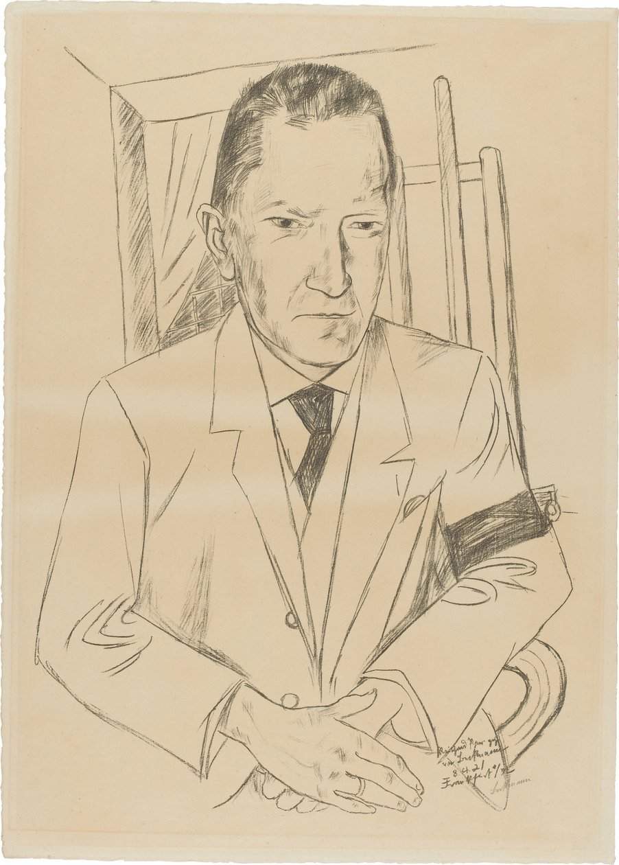 Portrait of Reinhard Piper (1879-1953) by Max Beckmann