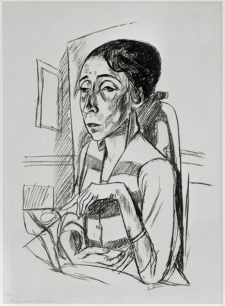 Portrait of the Dancer Sent M’ahesa by Max Beckmann