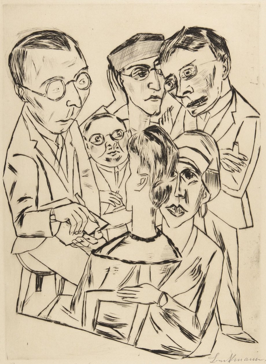 The Draftsman in Society by Max Beckmann
