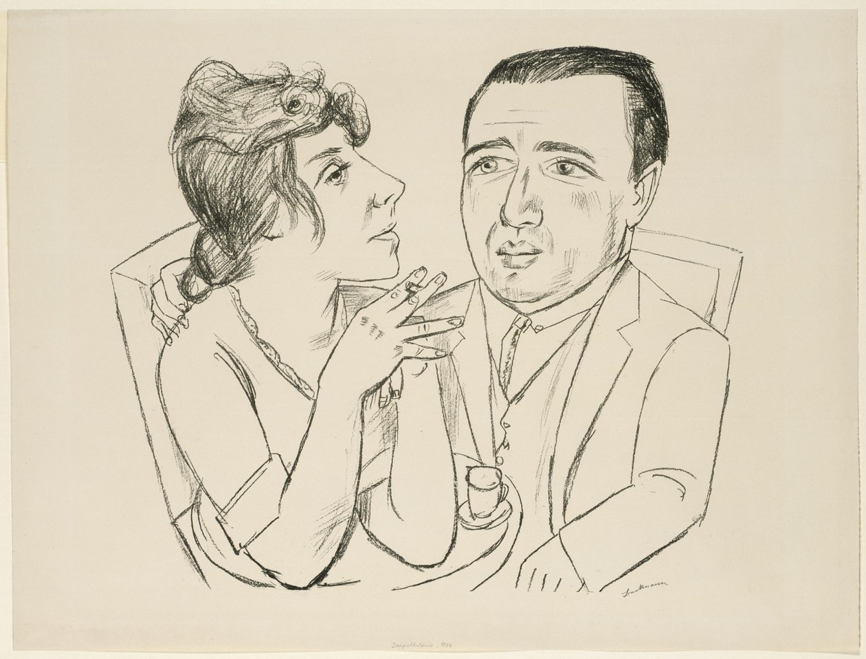 Double Portrait I.B. Neumann and Martha Stern by Max Beckmann
