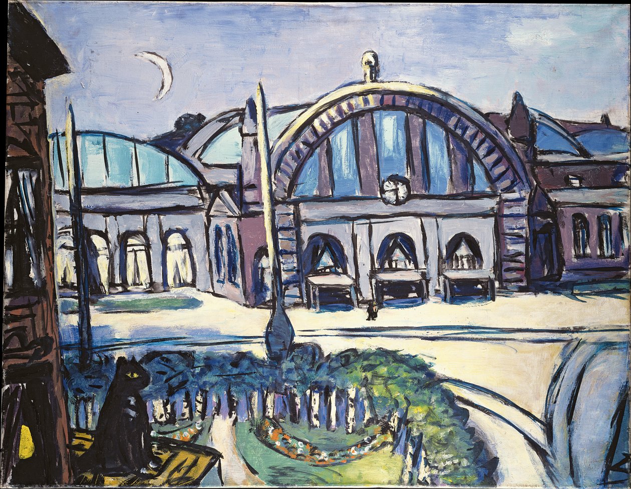Frankfurt Main Station by Max Beckmann