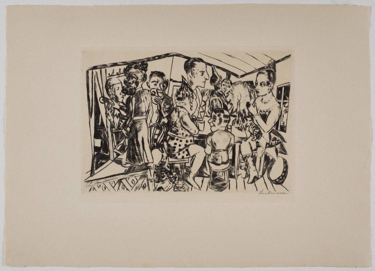 Behind the Scenes by Max Beckmann