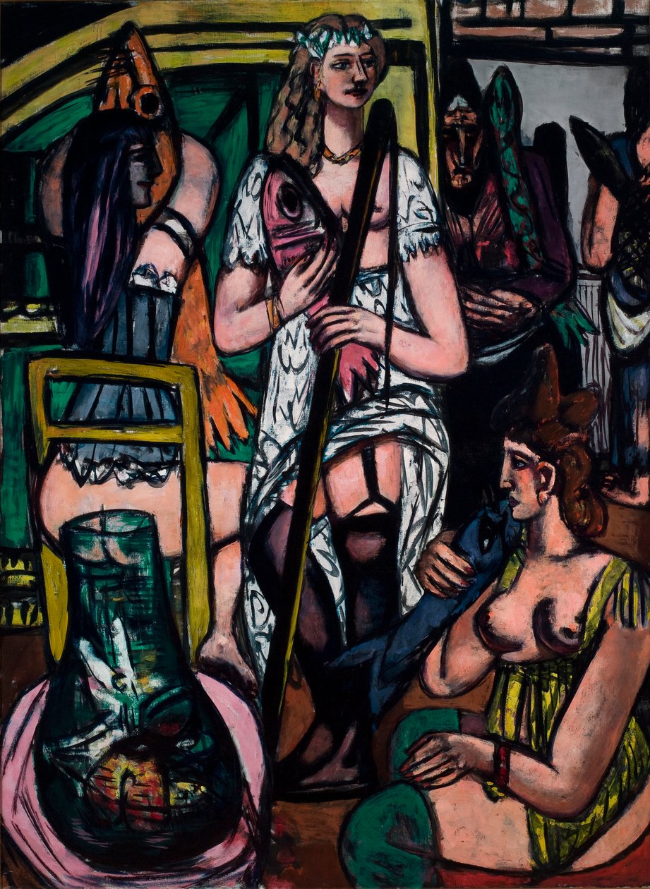 Large Picture of Women. Fisherwomen by Max Beckmann