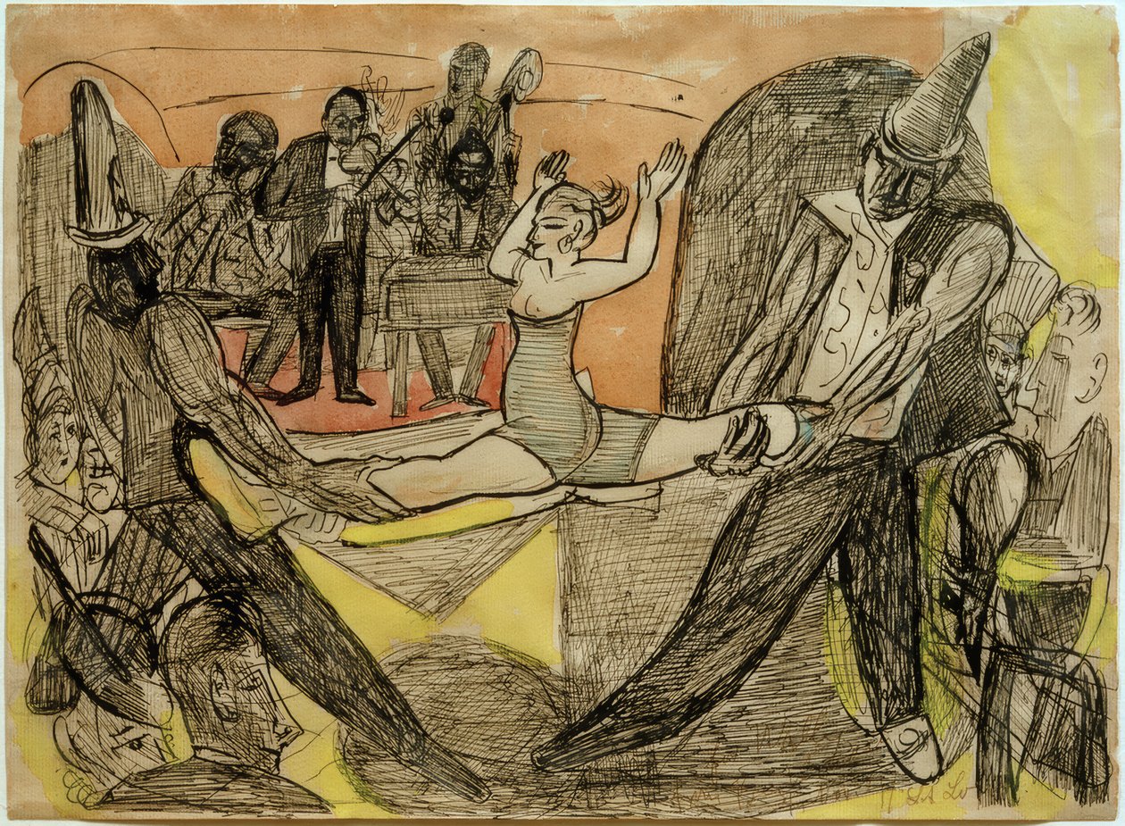 Nightclub in New York by Max Beckmann