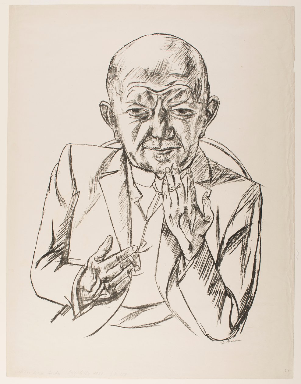Portrait of Dr. Weidner by Max Beckmann