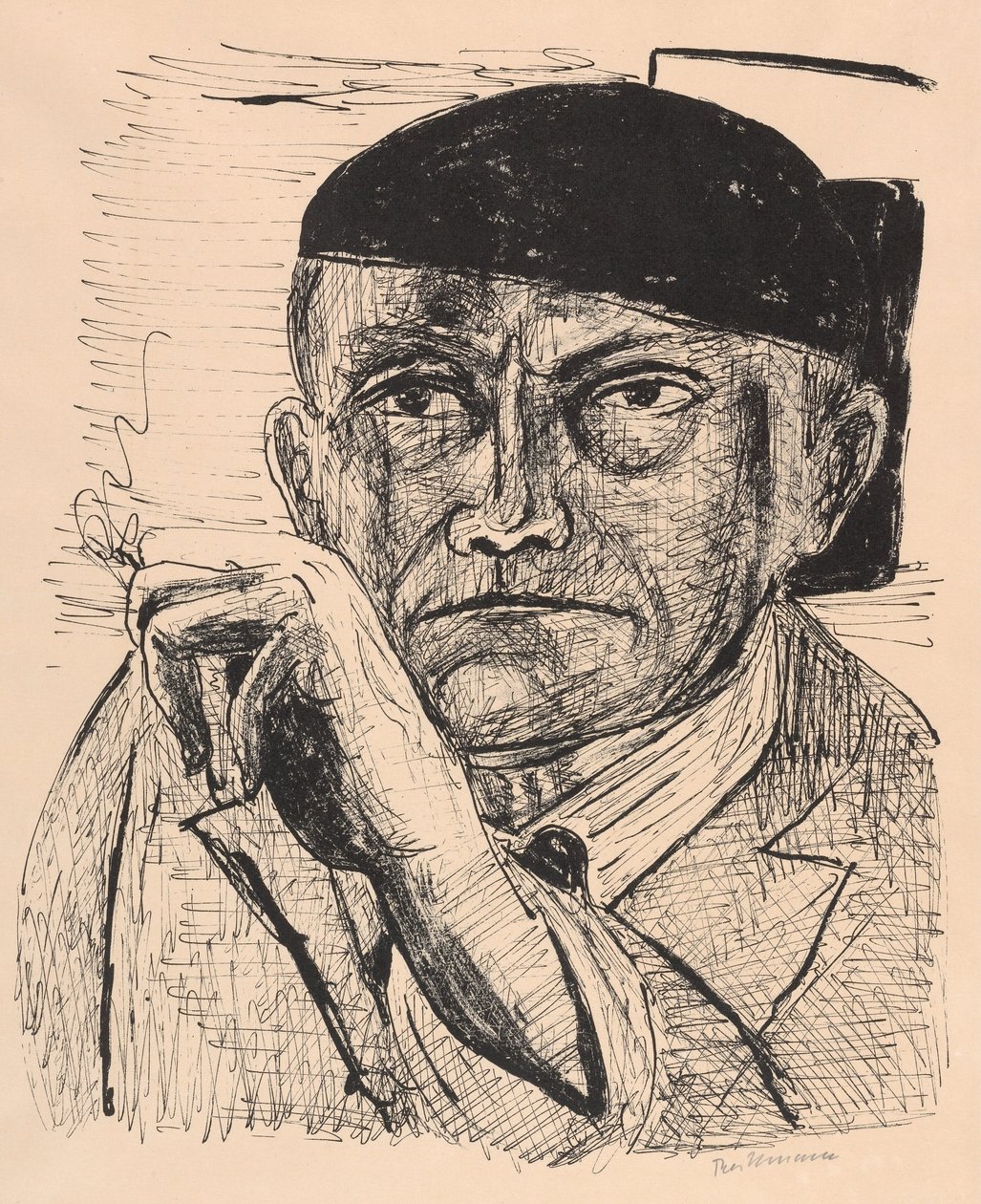 Self-Portrait by Max Beckmann