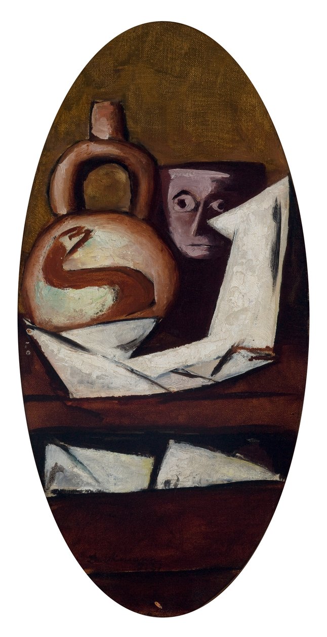 Still Life with Mexican Figure by Max Beckmann
