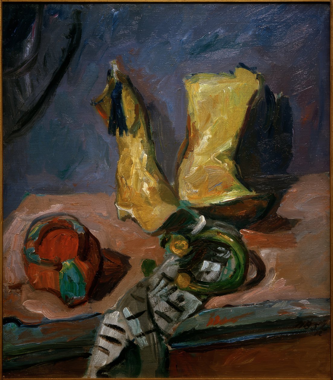 Still Life with Yellow Boots by Max Beckmann