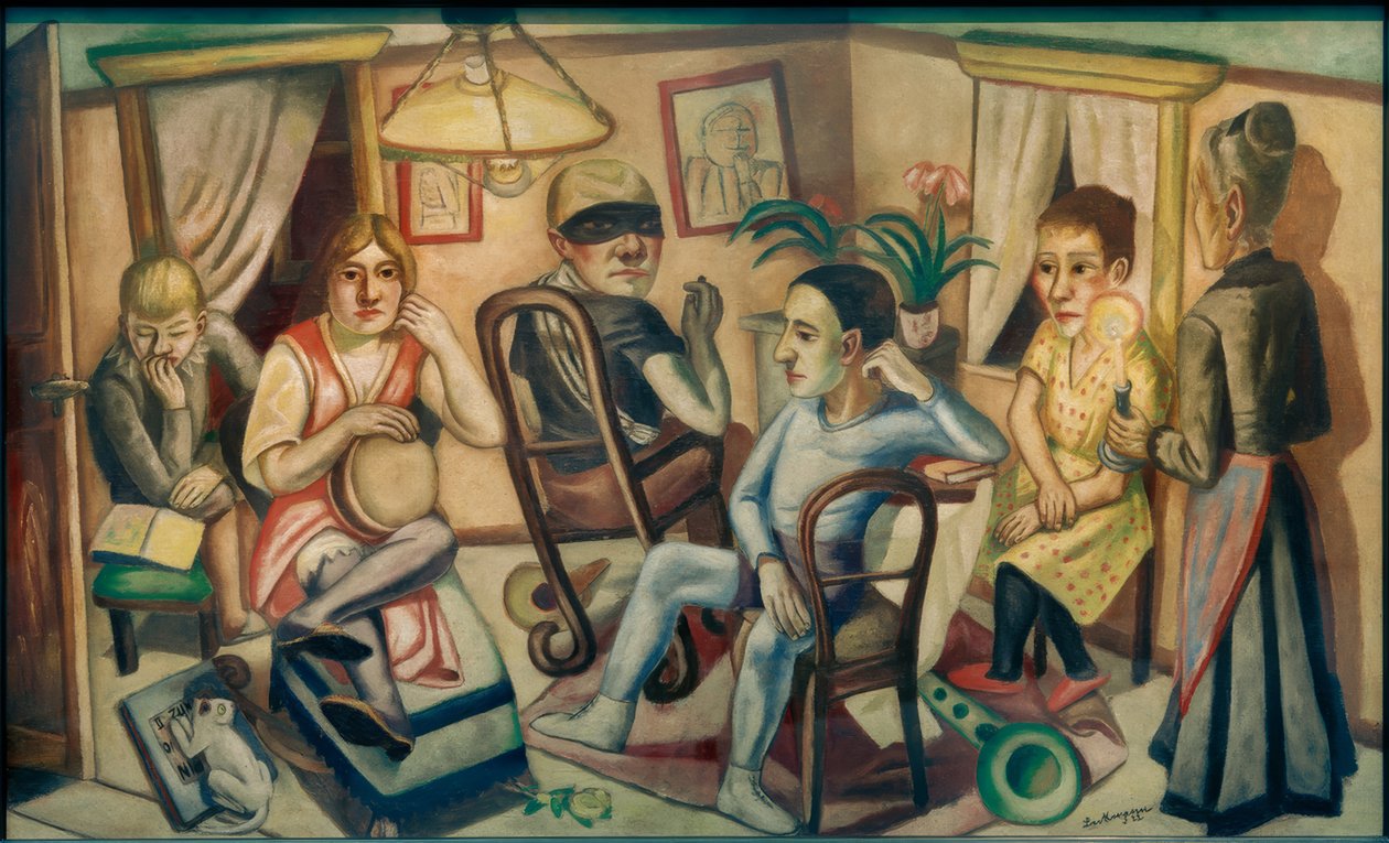 Before the Masquerade Ball by Max Beckmann