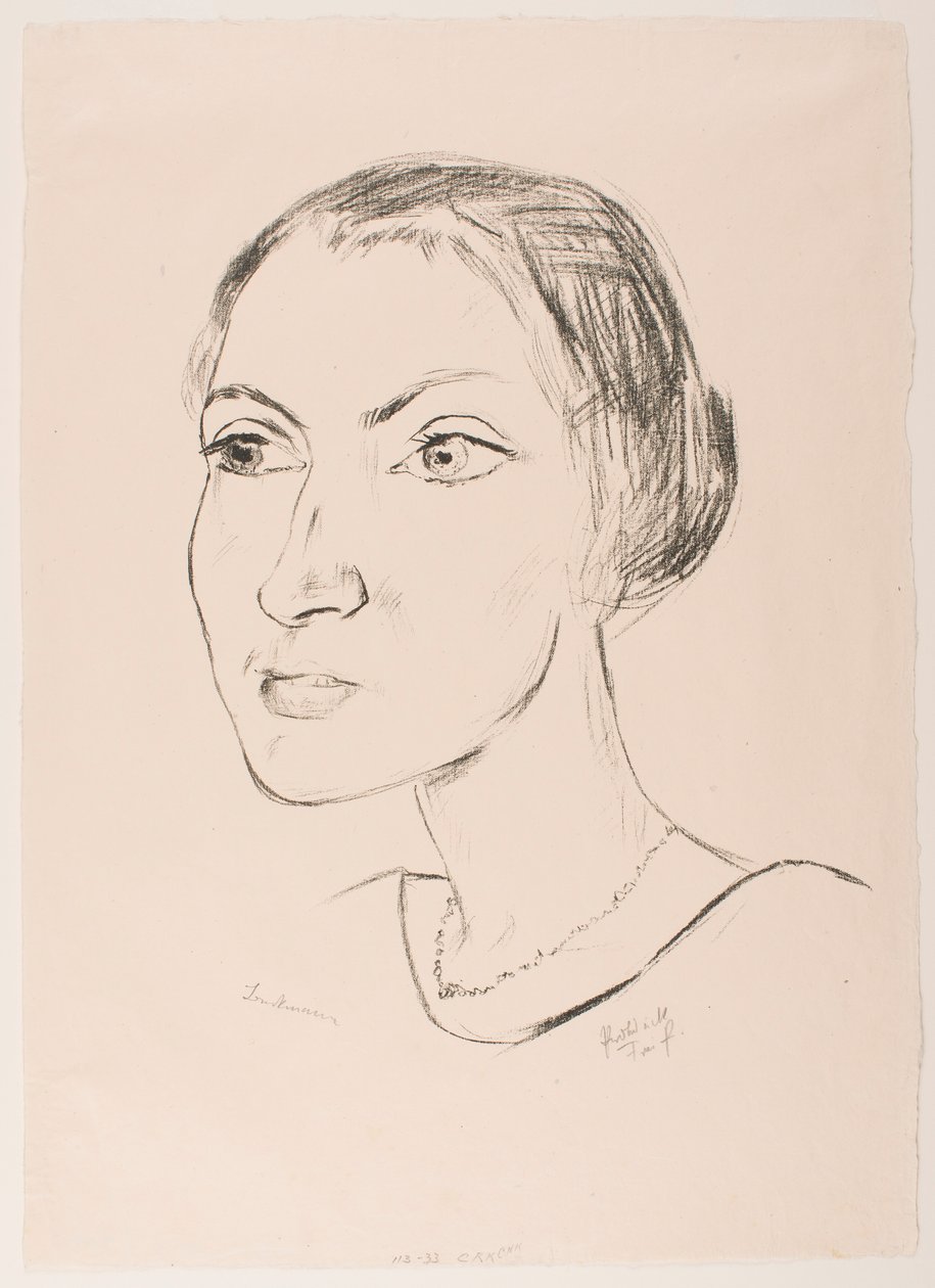 Woman with Necklace (Mrs. Parcus) by Max Beckmann