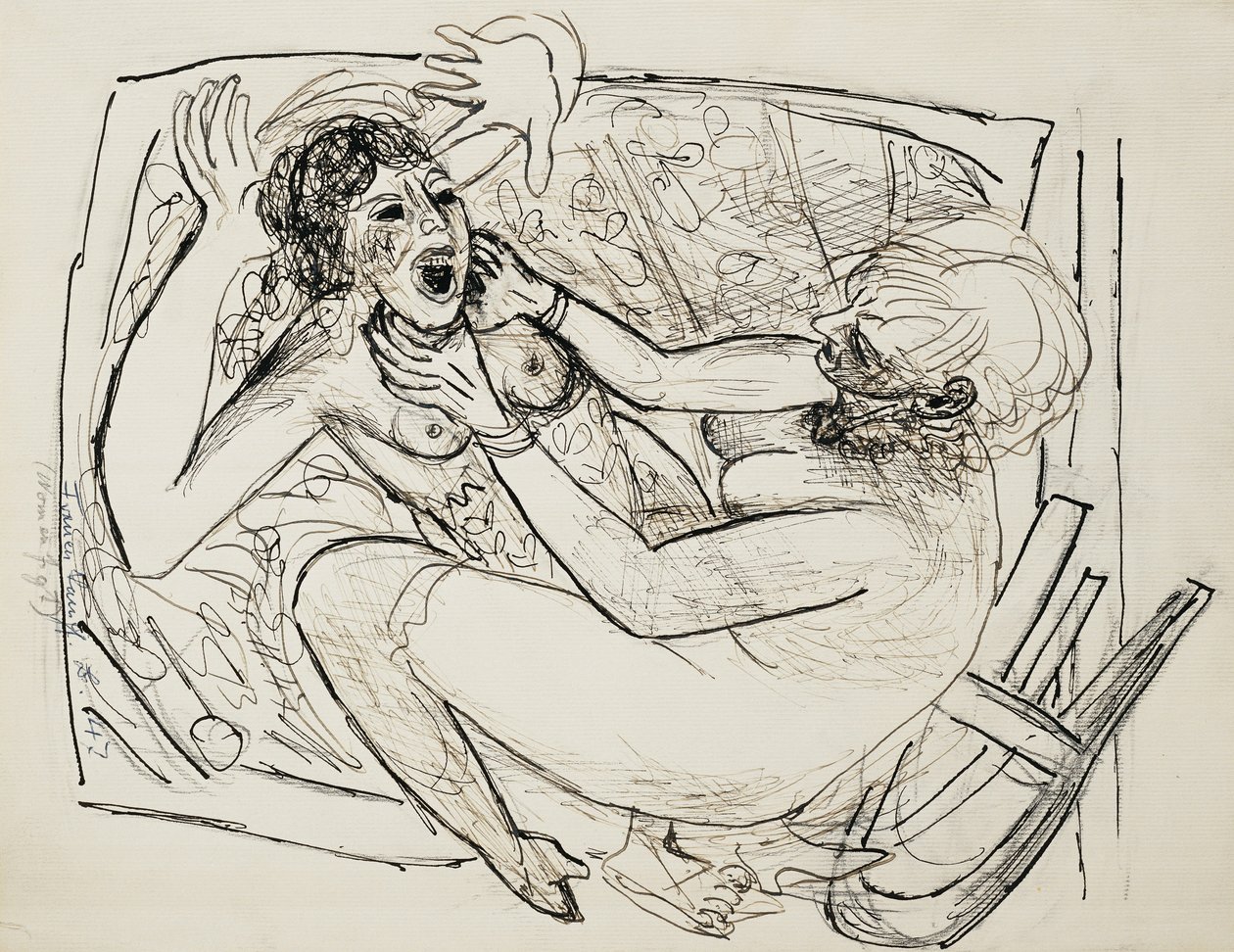 Women Fighting by Max Beckmann