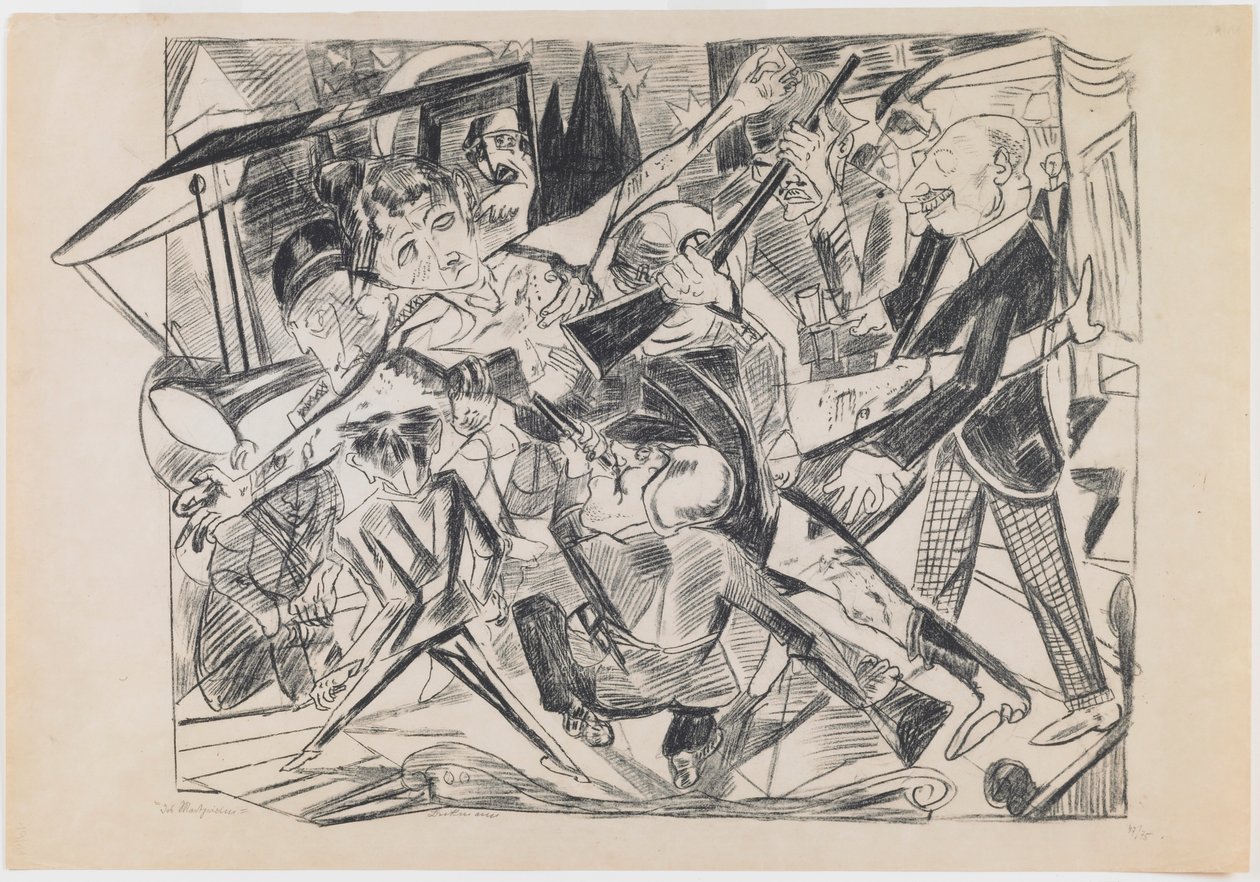 Martyrdom (plate 4) by Max Beckmann