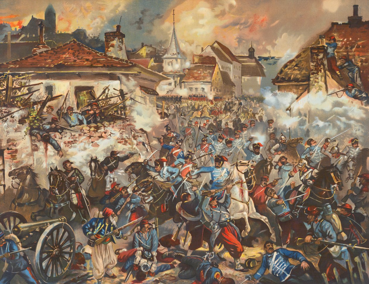 German Troops Capturing Chateaudun by Max Henze-Dassau