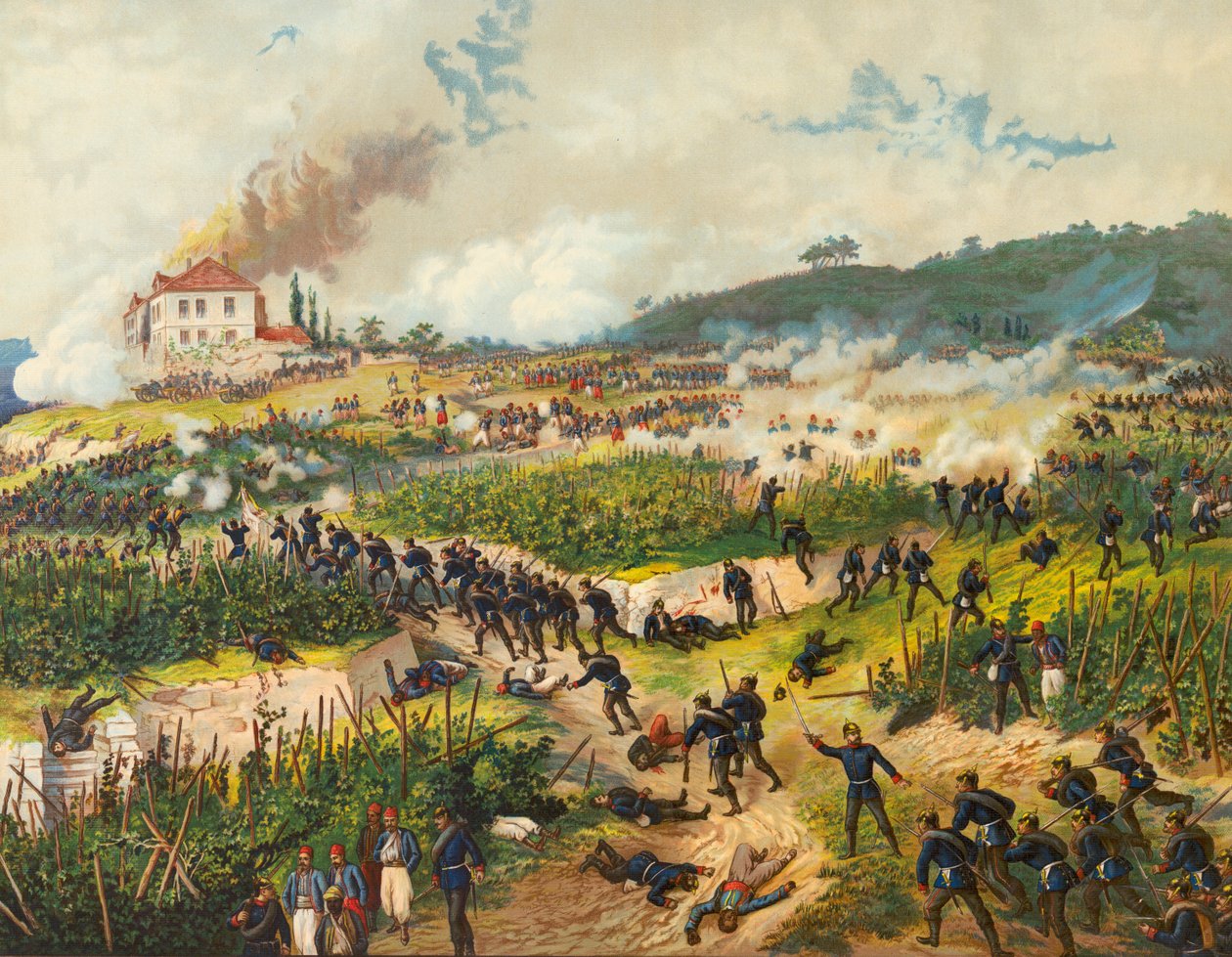 Storming of the Geisberg, Battle of Wissembourg by Max Henze-Dassau