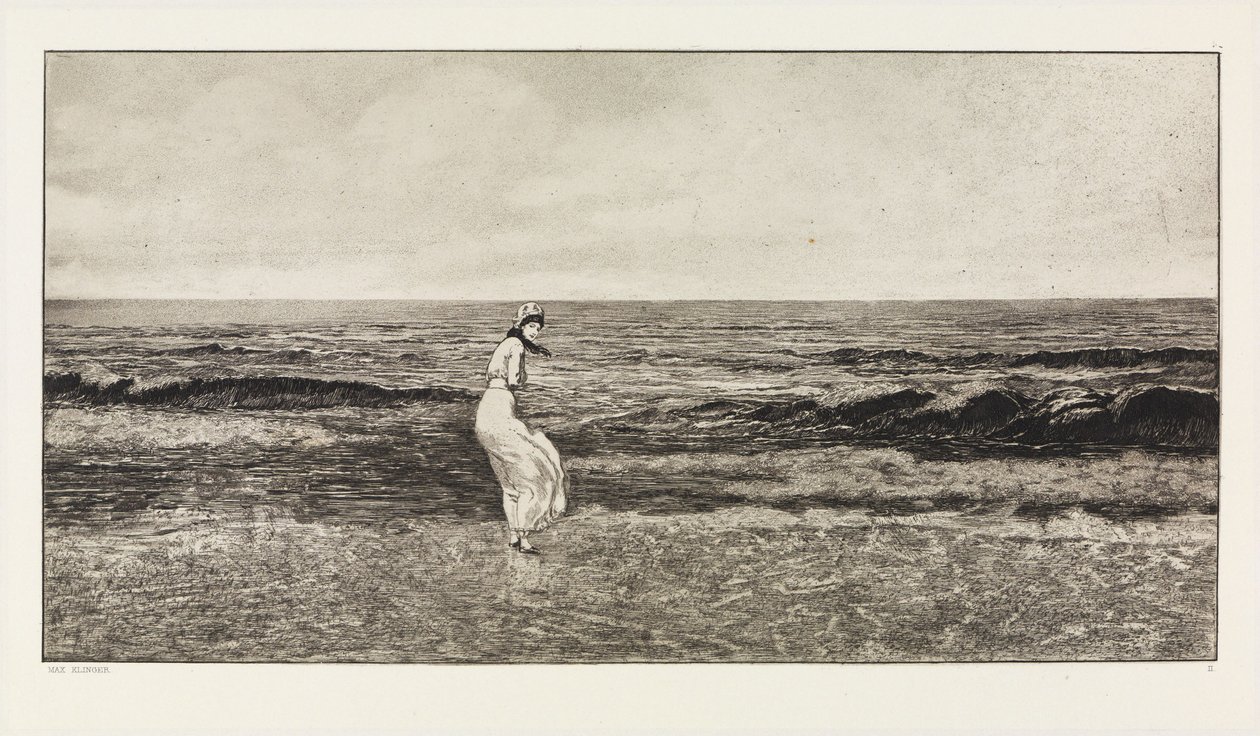 By the Sea (Intermezzi, Opus IV, Sheet 2) by Max Klinger