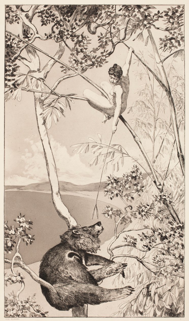 Bear and Fairy by Max Klinger