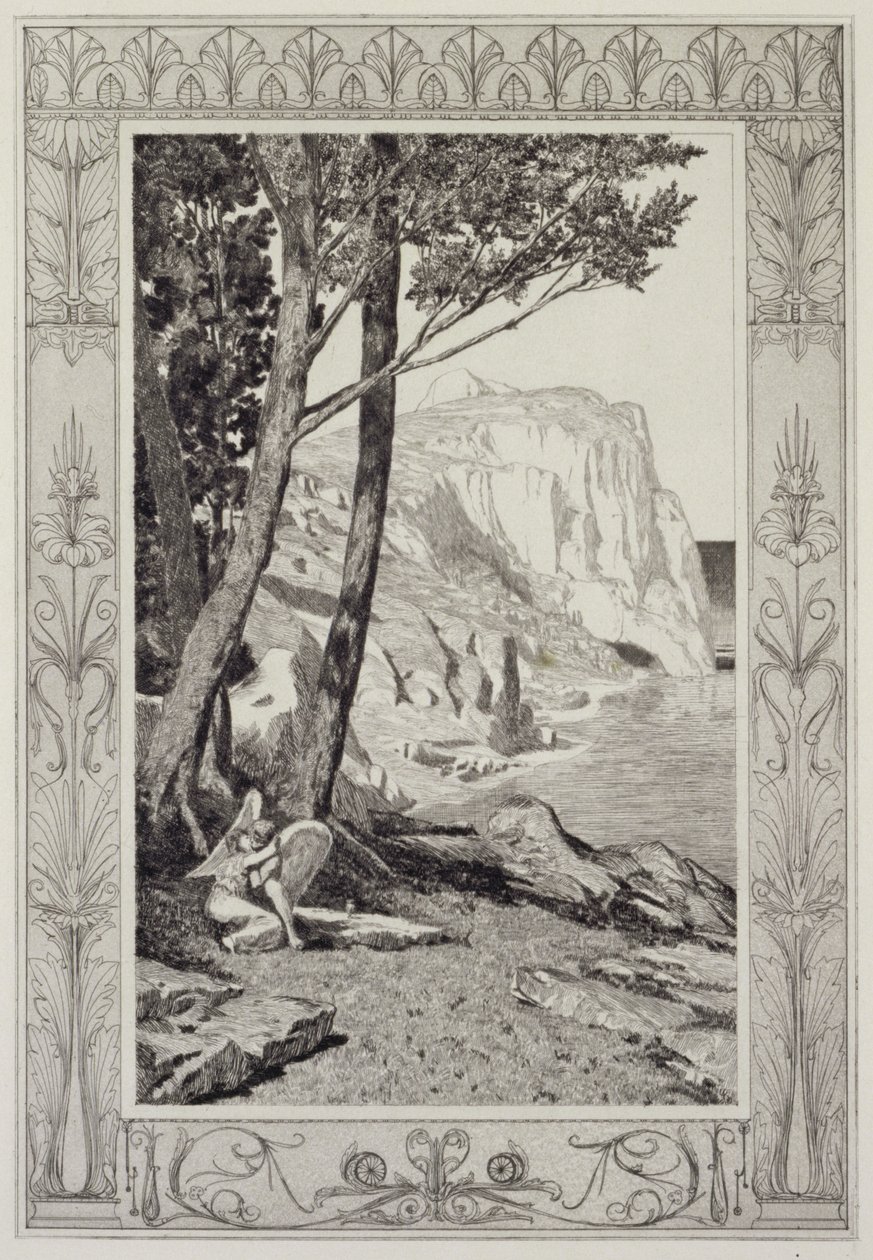 Cupid Finds Psyche, Plate 41 from the Series “Cupid and Psyche: Opus V” by Max Klinger