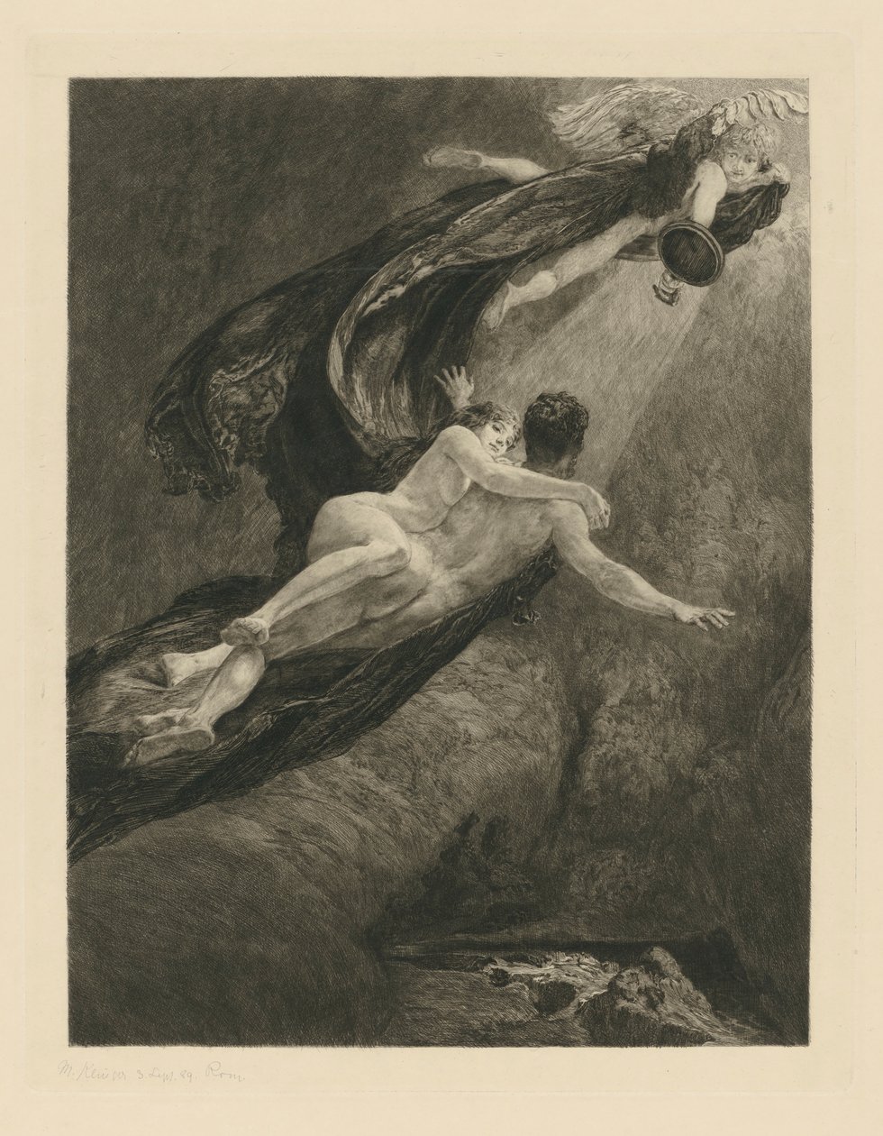 A Love, Plate 7: New Dreams of Happiness by Max Klinger