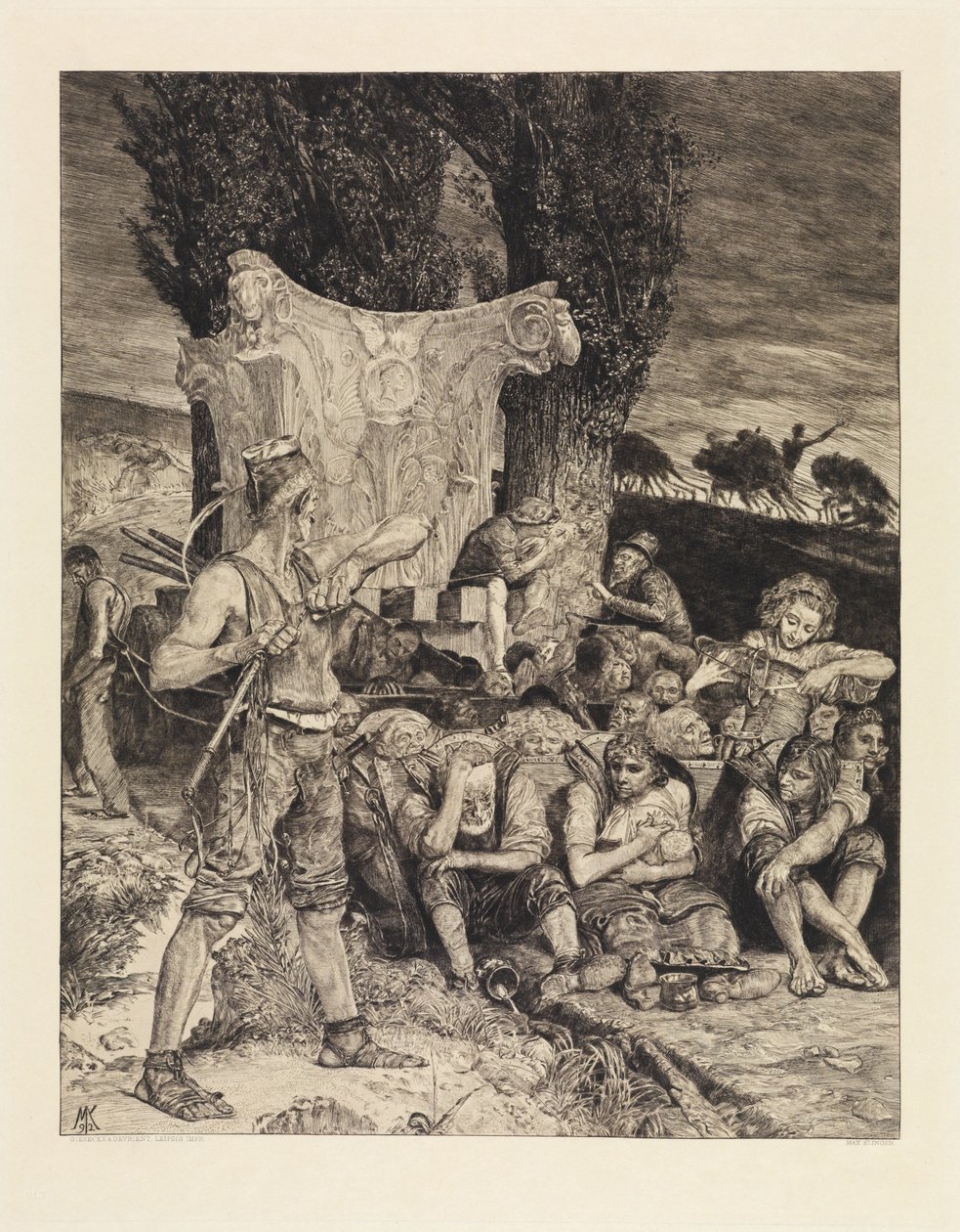 Misery (From Death, Second Part, Opus XI, Plate 7) by Max Klinger