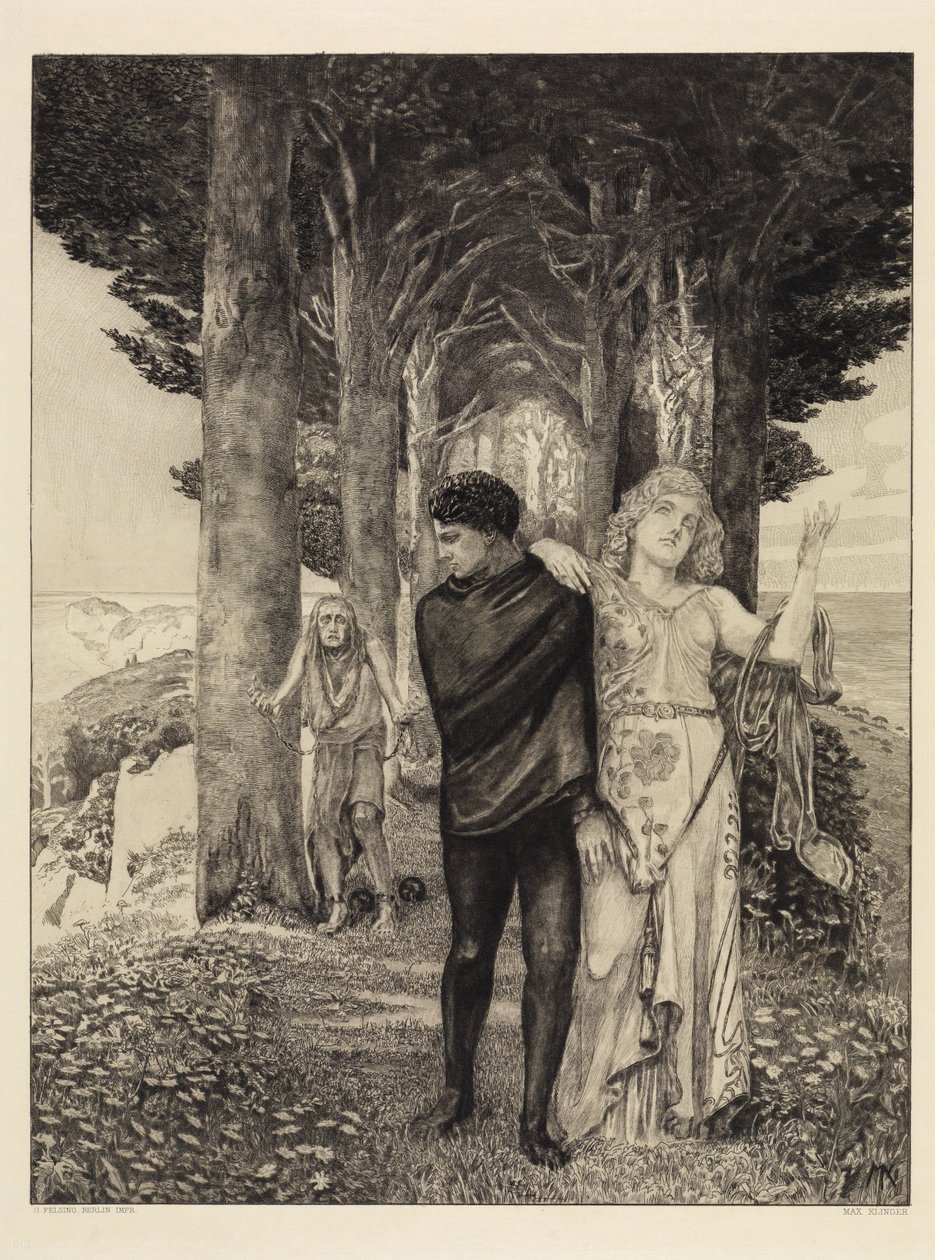Genius (Artist) (From Death, Second Part, Opus XI, Plate 3) by Max Klinger
