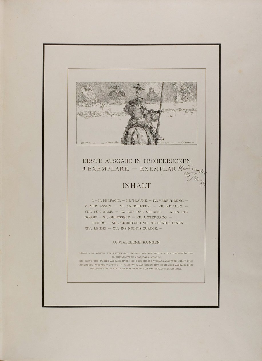 History, Modernity, Sacred Painting, Homer, from A Life by Max Klinger