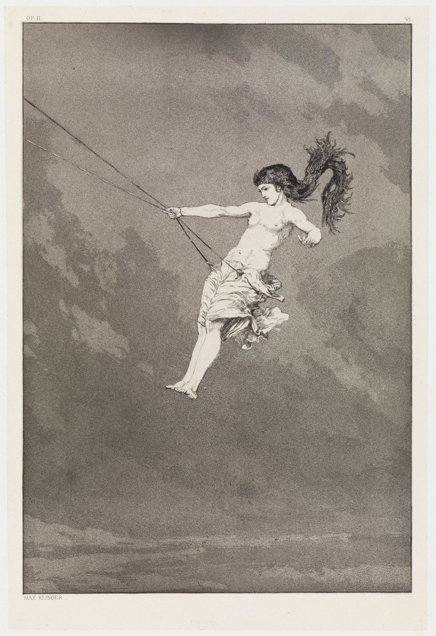 Intermezzo (First Intermezzo) (Rescues of Ovidian Victims, Opus II, Plate 6) by Max Klinger