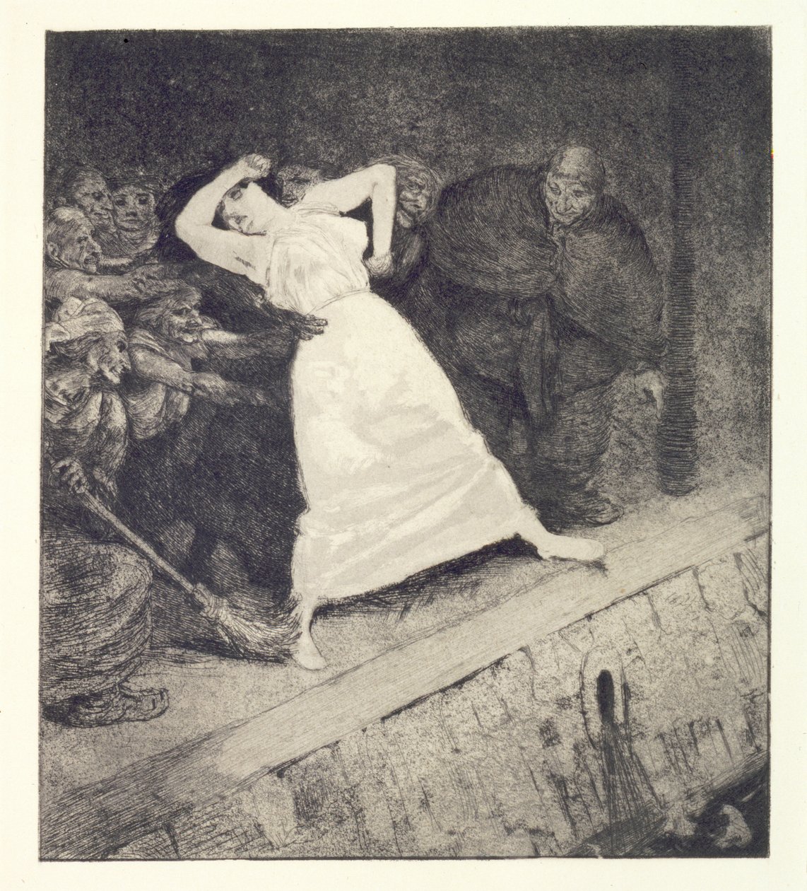 Into the Gutter!, Plate 10 from the Series “A Life: Opus VIII” by Max Klinger