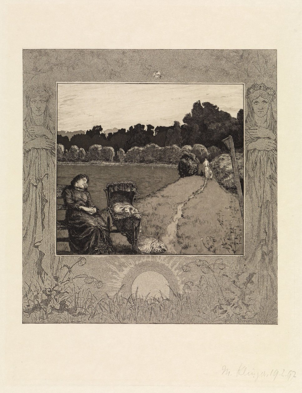 Child (From Death, First Part, Opus XI, Plate 5) by Max Klinger