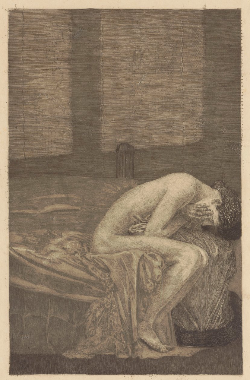 Lovers in the Chamber, Plate 13; Brahms Fantasy, Op. XII by Max Klinger