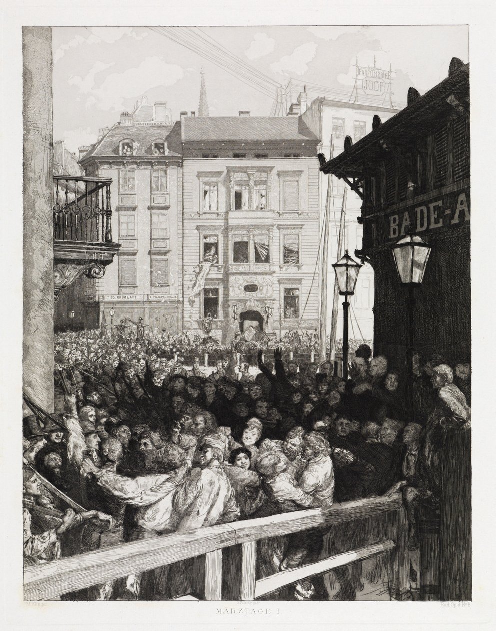 March Days I (Dramas, Opus IX, Sheet 8) by Max Klinger