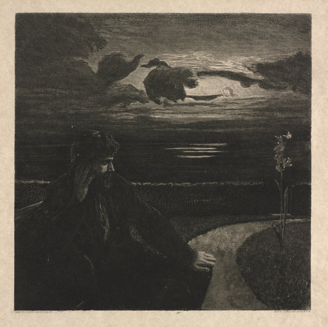 Night, from On Death, Part I, Opus XI by Max Klinger