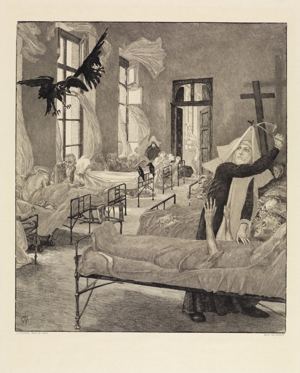 Plague (From Death, Second Part, Opus XI, Plate 6) by Max Klinger
