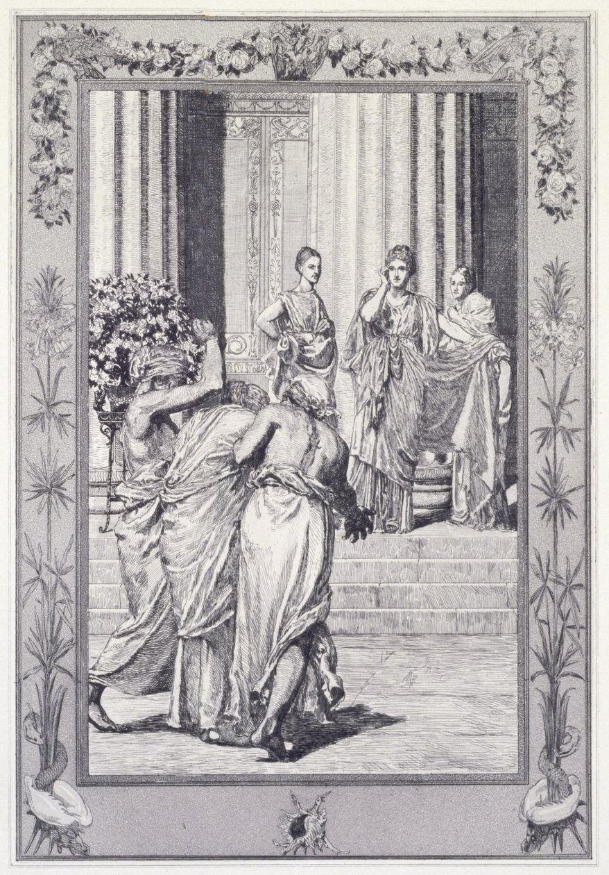 Psyche and Venus, plate 33 from the series “Cupid and Psyche: Opus V” by Max Klinger