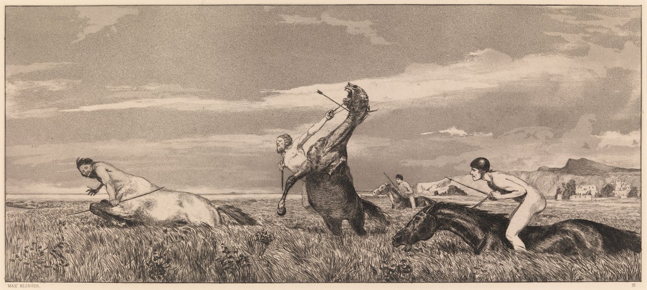 Pursued Centaur by Max Klinger