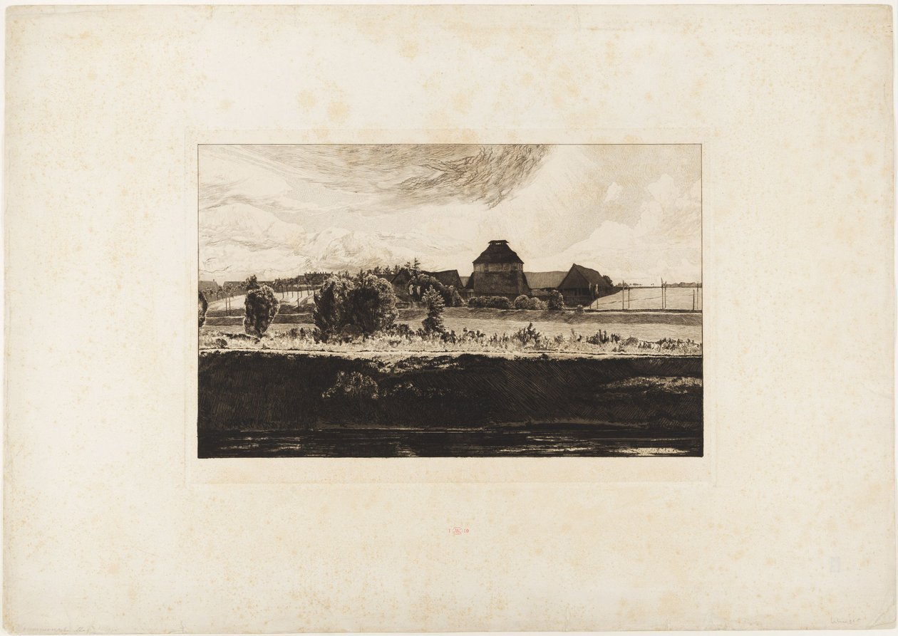 Summer Afternoon (Four Landscapes, Opus VII, Plate 4) by Max Klinger