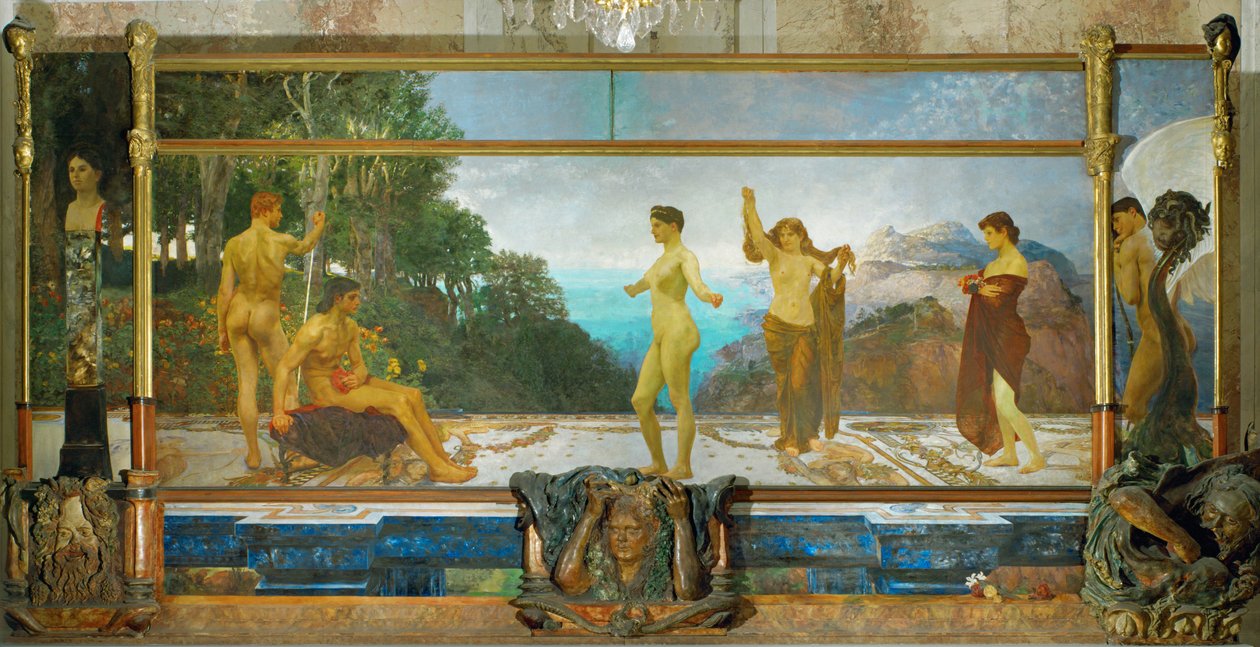 The Judgement of Paris, Triptych by Max Klinger