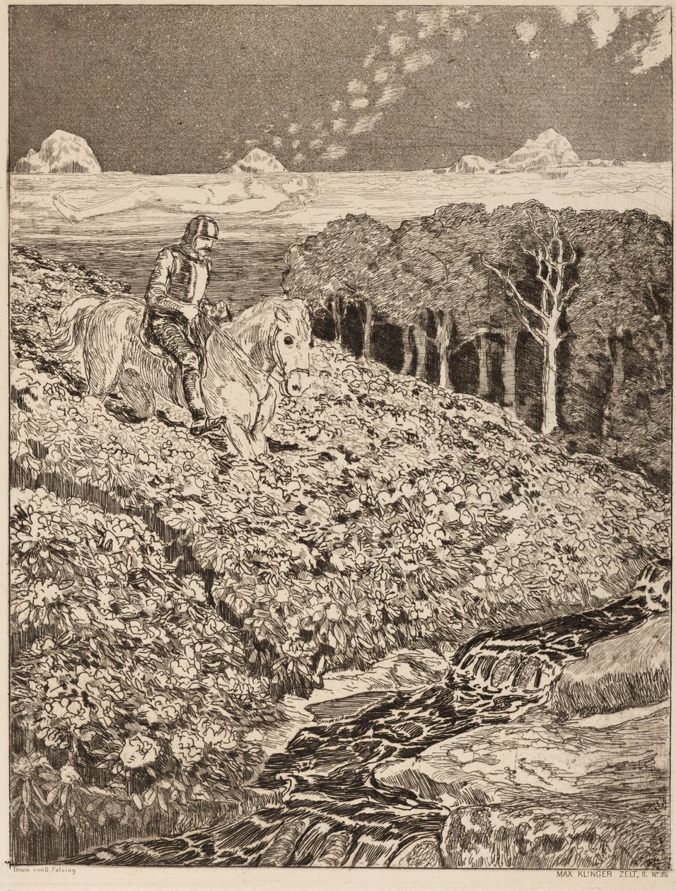 Dream Path, Plate 35 by Max Klinger