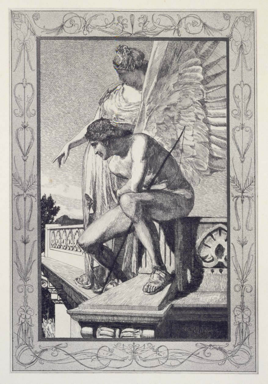 Venus Shows Psyche to Cupid, Plate 4 from the Series “Cupid and Psyche: Opus V” by Max Klinger