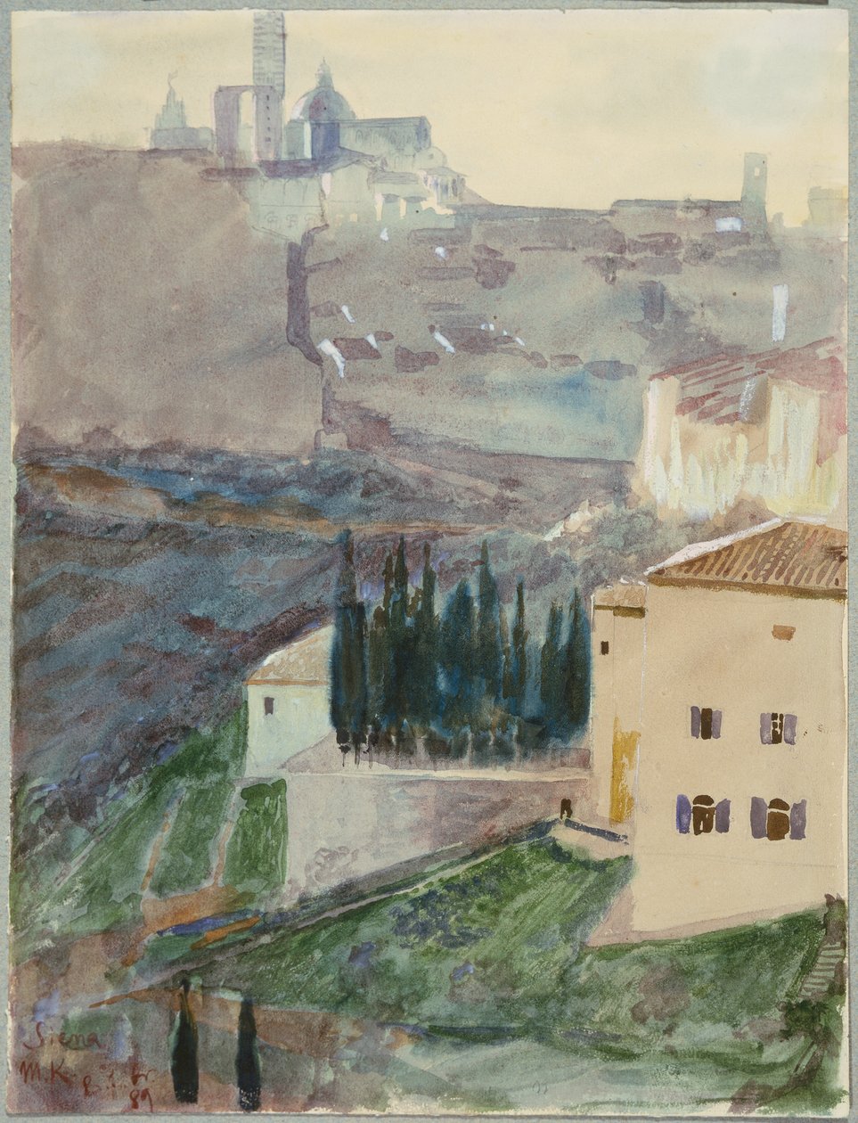 View of Siena by Max Klinger