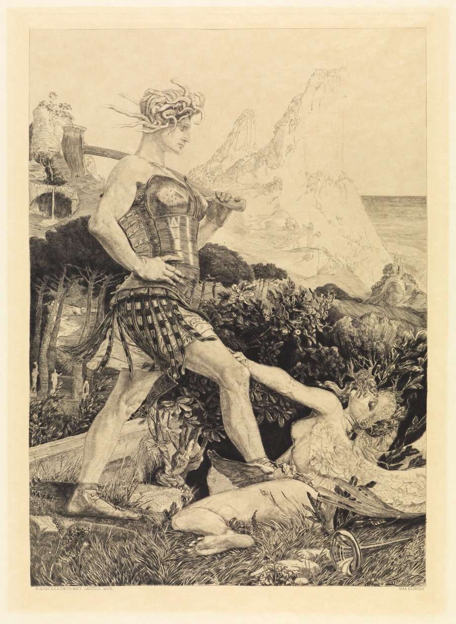 Time and Fame (From Death, Second Part, Opus XI, Plate 11) by Max Klinger