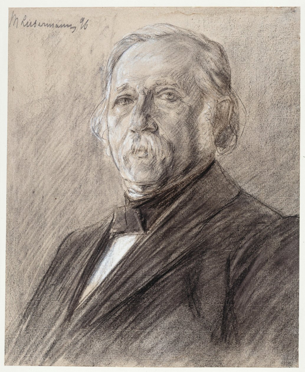Portrait of Theodor Fontane by Max Liebermann