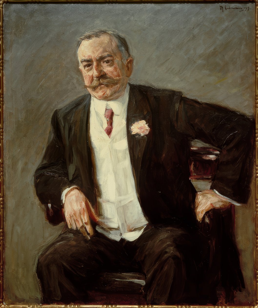 Portrait of the Industrialist Privy Councillor Friedrich Carl Duisberg, Seated by Max Liebermann