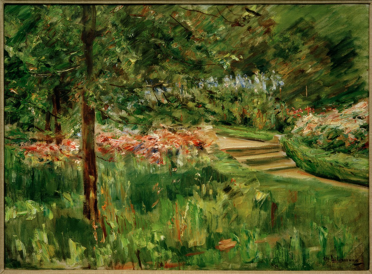 The Kitchen Garden in Wannsee Facing Northwest by Max Liebermann