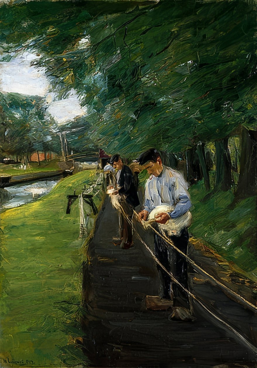 The Ropewalk in Edam. 1904 by Max Liebermann